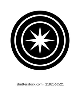 wind rose icon or logo isolated sign symbol vector illustration - high quality black style vector icons
