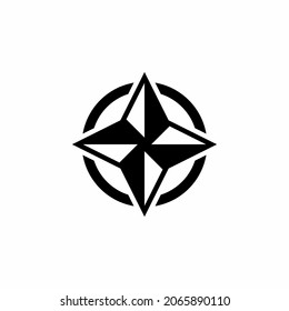 icono de la rosa del viento. Navegación. ubicación. Plantilla de símbolo del paquete de elementos GPS para la colección de diseños gráficos y web ilustración vectorial