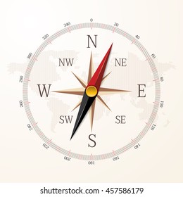 Wind rose retro design vector collection. vector background.