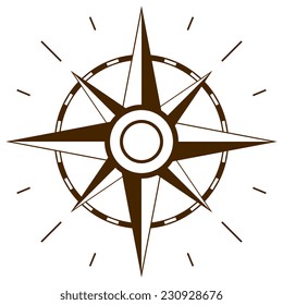 Wind rose symbol