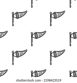 wind sign icon pattern. Seamless wind sign pattern on white background.