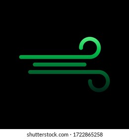 Windzeichen Nolan Symbol. Einfache dünne Linie, UmrisskVektorgrafiken von Wettericons für ui und ux, Website oder mobile Anwendungen