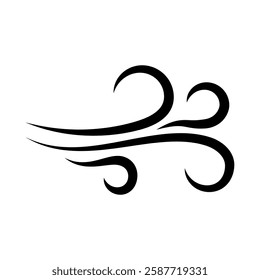 wind sign symbol vector glyph color icon