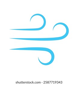 wind sign symbol vector glyph color icon