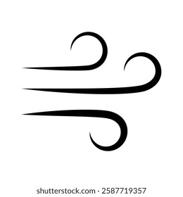 wind sign symbol vector glyph color icon