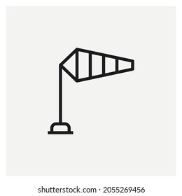 Wind Sock Icon Sign Vector