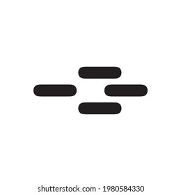 wind speed geometric symbol simple logo vector