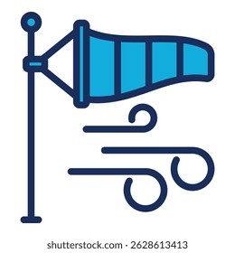 Wind Speed Icon Element For Design