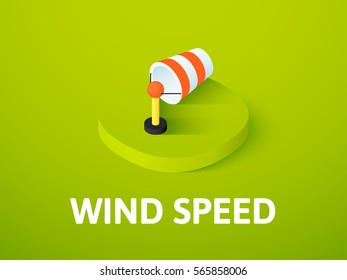 Wind Speed Icon Vector Symbol Flat Stock Vector (Royalty Free ...