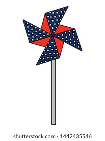 wind spin toy united states of america flag