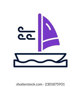 wind surf icon for your website design, logo, app, UI.