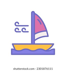 wind surf icon for your website design, logo, app, UI.