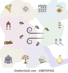 Wind swerve icon. Universal set of autumn for website design and development, app development