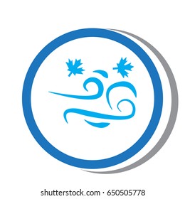 wind symbol icon color