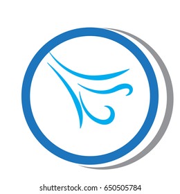 wind symbol icon color