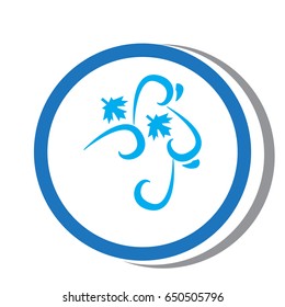 wind symbol icon color