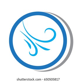 wind symbol icon color