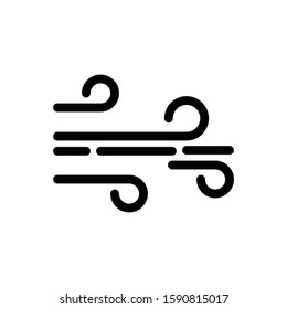 Wind Symbol Icon Vector Illustration