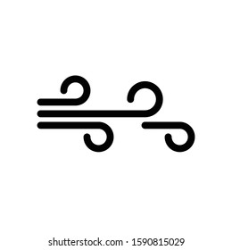 Wind Symbol Icon Vector Illustration