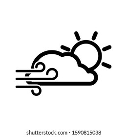 Wind Symbol Icon Vector Illustration