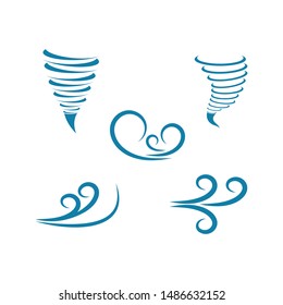 Wind Tornado Icon Logo Vector Illustration Design