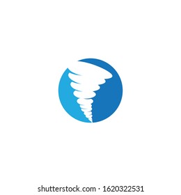 Wind tornado logo vector illustration flat design