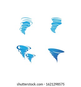 Wind tornado logo vector illustration flat design