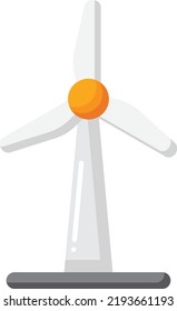 wind turbine cartoon vector illustration stock illustration