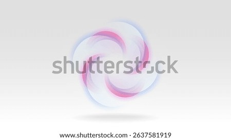 Wind turbine circular spin gradient colour vector element abstract background