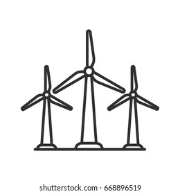 Wind turbine. Wind farm
