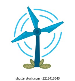 wind turbine green energy icon isolated