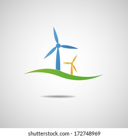 Wind turbine icon