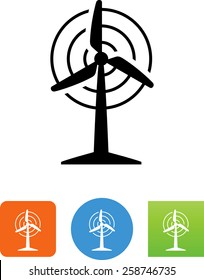 Wind turbine icon