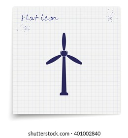 Wind turbine icon.