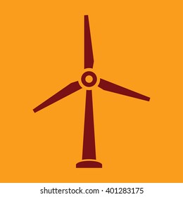 Wind turbine icon