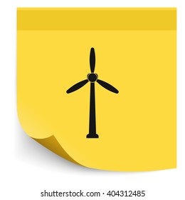 Wind turbine icon.