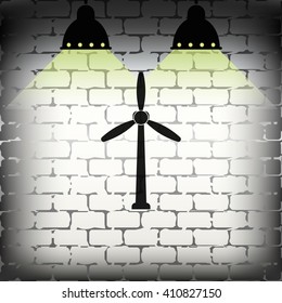Wind turbine icon.
