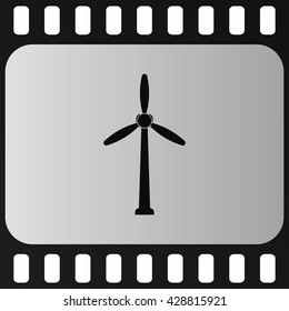 Wind turbine icon.