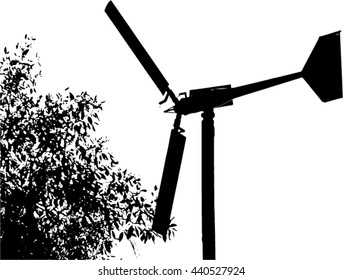 Wind turbine icon