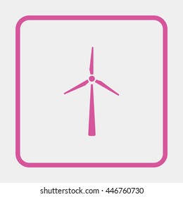 Wind turbine icon.