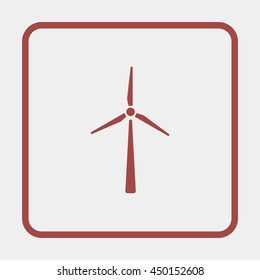 Wind turbine icon.