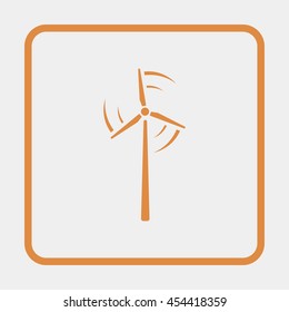 Wind turbine icon.