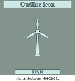 Wind turbine icon.