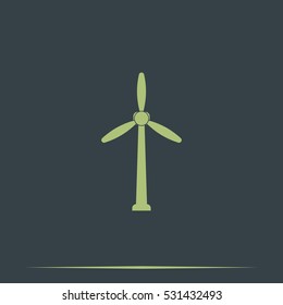 Wind turbine icon.