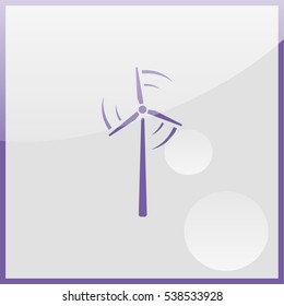 Wind turbine icon.
