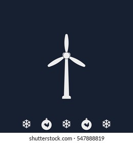 Wind turbine icon.