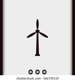 Wind turbine icon.