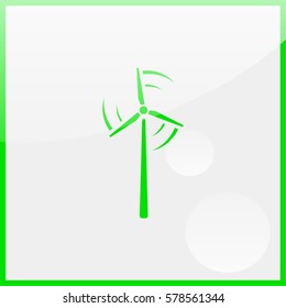Wind turbine icon.