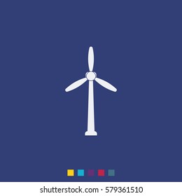 Wind turbine icon.