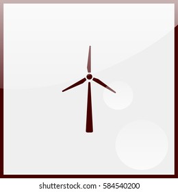 Wind turbine icon.